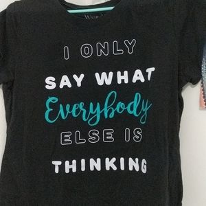 Black graphic tee